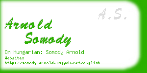 arnold somody business card